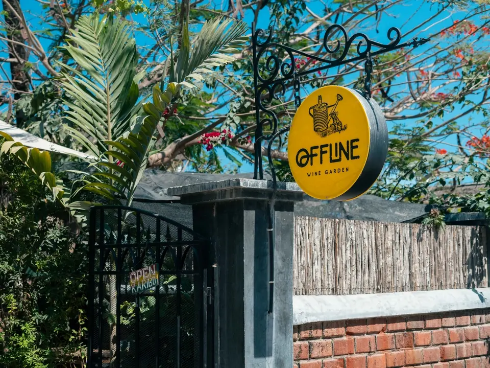 Restaurant Offline Wine Garden à Jambiani Zanzibar